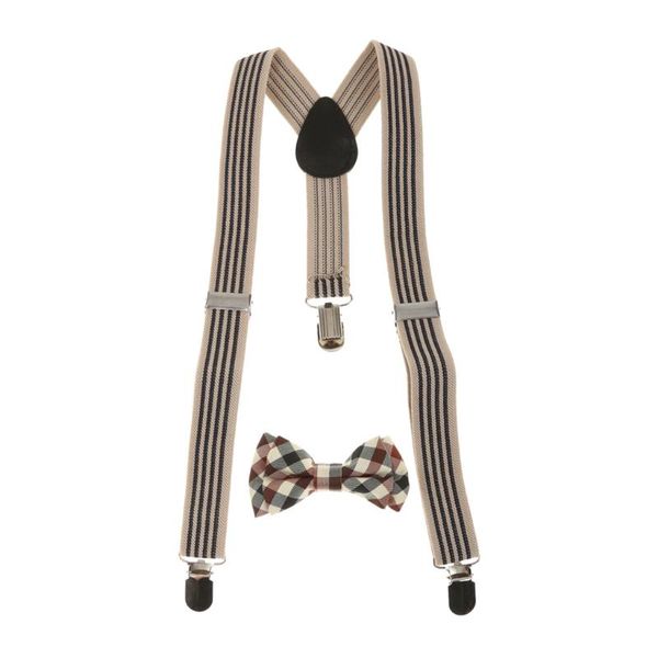 kid suspenders plaid necktie set clip-on braces elastic plaid y-back suspender, Black
kid suspenders plaid necktie set clip-on braces elastic plaid y-back suspender, Black