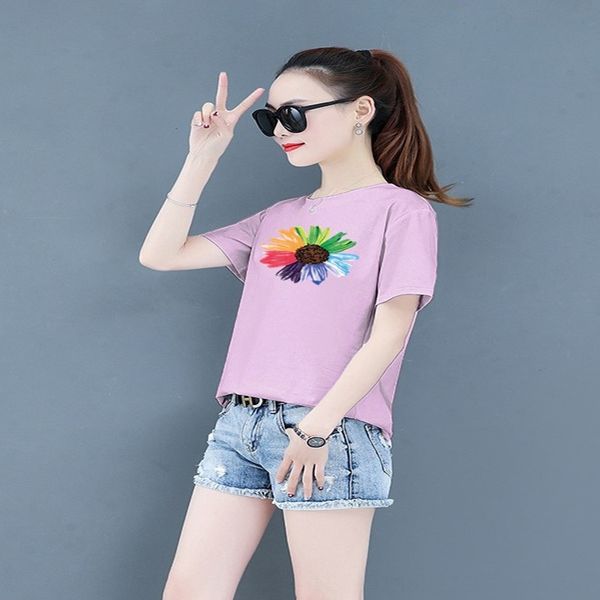 2020 tiktok women's little zou chrysanthemum loose short-sleeved women's summer t-shirt t-shirt cotton top, White
2020 tiktok women's little zou chrysanthemum loose short-sleeved women's summer t-shirt t-shirt cotton top, White