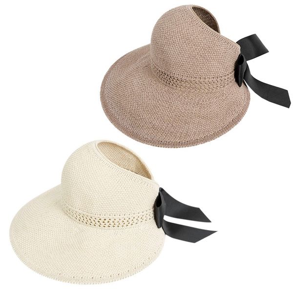 fashion bow sun hats women ponytail sun cap ribbon knitted raffia hat for women uv protection caps female beach hat, Blue;gray
fashion bow sun hats women ponytail sun cap ribbon knitted raffia hat for women uv protection caps female beach hat, Blue;gray