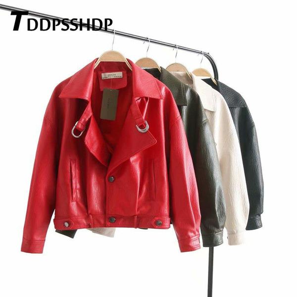new women spring 2019 new design pu leather jackets female basic streetwear lapel female coat, Black
new women spring 2019 new design pu leather jackets female basic streetwear lapel female coat, Black