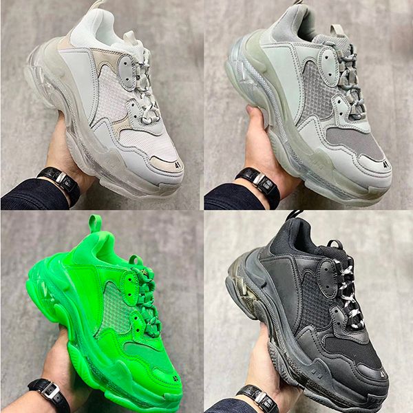TOP Paris 17FW triple s sneakers Clear Sole Dark Green Triple S Blue Designer shoes Women Men Vintage Dad Shoes Black Sports Tennis
TOP Paris 17FW triple s sneakers Clear Sole Dark Green Triple S Blue Designer shoes Women Men Vintage Dad Shoes Black Sports Tennis