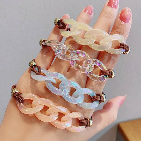 new women girls cute chain shape elastic hair bands ponytail holder hair ornament scrunchie rubber band fashion accessories
new women girls cute chain shape elastic hair bands ponytail holder hair ornament scrunchie rubber band fashion accessories