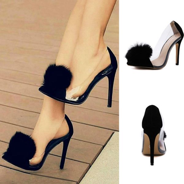 spring autumn summer new fashion transparent fur thin 12cm high heels women shoes party lady wild pointed heel shoes female, Black
spring autumn summer new fashion transparent fur thin 12cm high heels women shoes party lady wild pointed heel shoes female, Black