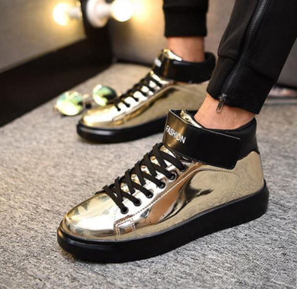 2019 winter new bright face high help plus velvet korean version of the trend of men shoes casual wild spirit shoes shoes social guy k61 c27, Black
2019 winter new bright face high help plus velvet korean version of the trend of men shoes casual wild spirit shoes shoes social guy k61 c27, Black