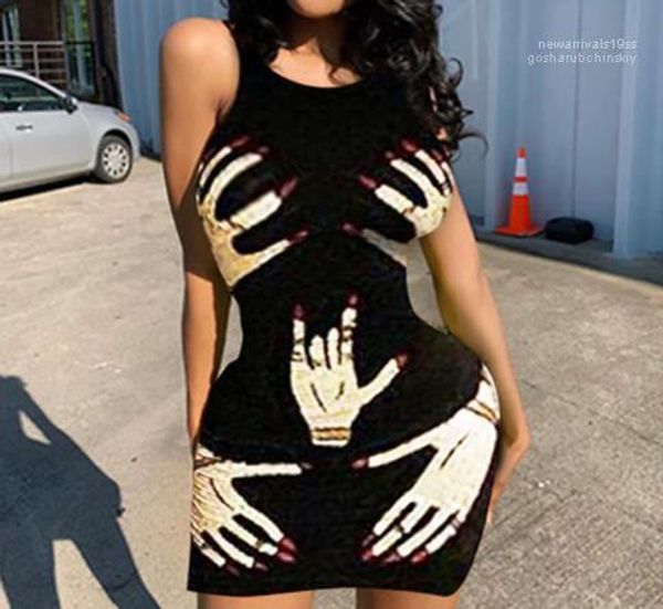 women designer clothes summer women designer dress fashion finger printed sleeveless crew neck women dresses style, Black;gray
women designer clothes summer women designer dress fashion finger printed sleeveless crew neck women dresses style, Black;gray