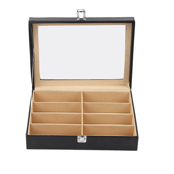 8 positions sunglasses cases pvc materials has mirrors display case outside black inside white color boxes creative 24 85sk l1
8 positions sunglasses cases pvc materials has mirrors display case outside black inside white color boxes creative 24 85sk l1