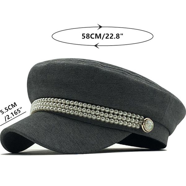 2020 fashion cotton hat cap women casual pearl flat cap elegant solid autumn winter warm wool beret hat female, Blue;gray
2020 fashion cotton hat cap women casual pearl flat cap elegant solid autumn winter warm wool beret hat female, Blue;gray