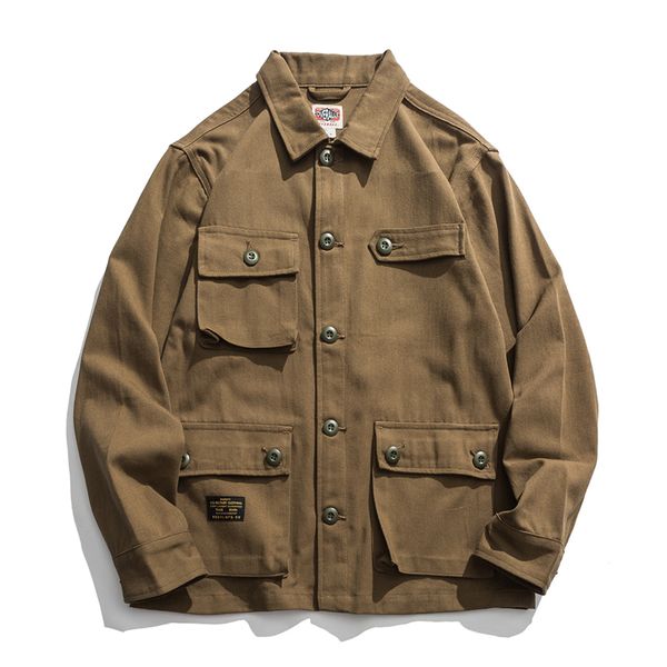 men's jackets mens multi-pocket vintage safari style jacket coat spring american casual retro overalls male outerwear, Black;brown
men's jackets mens multi-pocket vintage safari style jacket coat spring american casual retro overalls male outerwear, Black;brown