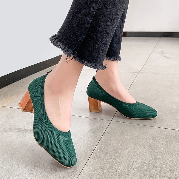 eoeodoit fashion breathable stretch knit pumps high square golden heels women slip on square toe v mouth casual lady cozy shoes, Black
eoeodoit fashion breathable stretch knit pumps high square golden heels women slip on square toe v mouth casual lady cozy shoes, Black