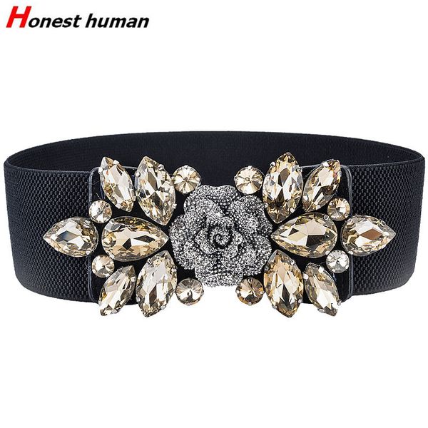 6cm wide women elastic waistband fashion beaded crystal leather buckle decorative waist belt vintage black cinturon ancho, Black;brown
6cm wide women elastic waistband fashion beaded crystal leather buckle decorative waist belt vintage black cinturon ancho, Black;brown