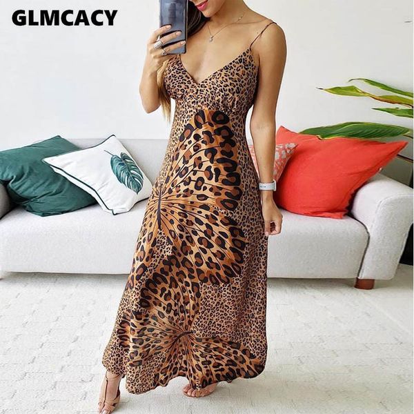 women v-neck leopard spaghetti strap a-line dress summer casual print slim sleeveless ankle-length dress night club dress, Black;gray
women v-neck leopard spaghetti strap a-line dress summer casual print slim sleeveless ankle-length dress night club dress, Black;gray