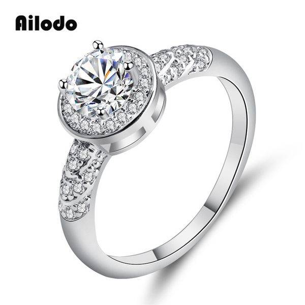 ailodo romantic round cz engagement wedding rings for women fashion silver color female rings girls valentines gift ld287, Slivery;golden
ailodo romantic round cz engagement wedding rings for women fashion silver color female rings girls valentines gift ld287, Slivery;golden