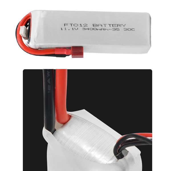 upgraded rc lipo battery ft012s 11.1v 3400mah 30c 3s replacement li-po battery for feilun ft012 rc boat
upgraded rc lipo battery ft012s 11.1v 3400mah 30c 3s replacement li-po battery for feilun ft012 rc boat