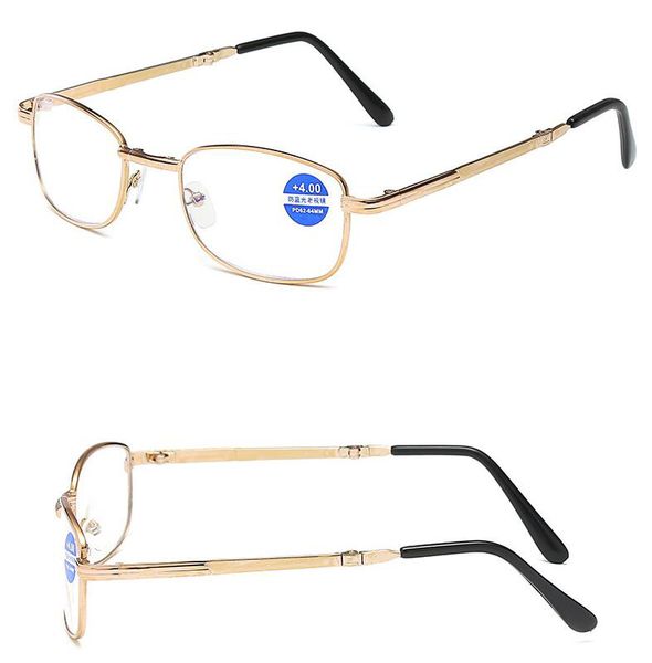 

portable fashion folding reading glasses rotation eyeglass +1.0 +1.5 +2.0 +2.5 +3.0 +3.5 +4.0 with cases box gift