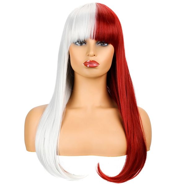 new european american hair wigs personality wine red and silver white long curly hair fiber wig cosplay fashion, Black
new european american hair wigs personality wine red and silver white long curly hair fiber wig cosplay fashion, Black