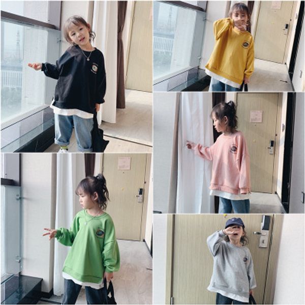 autumn new children's fake two-piece sweater boys and girls round neck long-sleeve sweater trend casual shirt, Black
autumn new children's fake two-piece sweater boys and girls round neck long-sleeve sweater trend casual shirt, Black