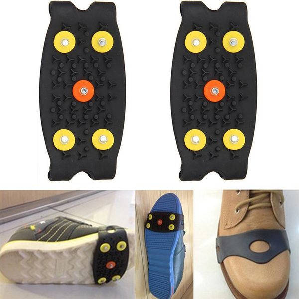 2018 anti slip ice climbing spikes grips crampon cleats 5-stud shoes cover safety & survival climbing boots accessories 4a
2018 anti slip ice climbing spikes grips crampon cleats 5-stud shoes cover safety & survival climbing boots accessories 4a