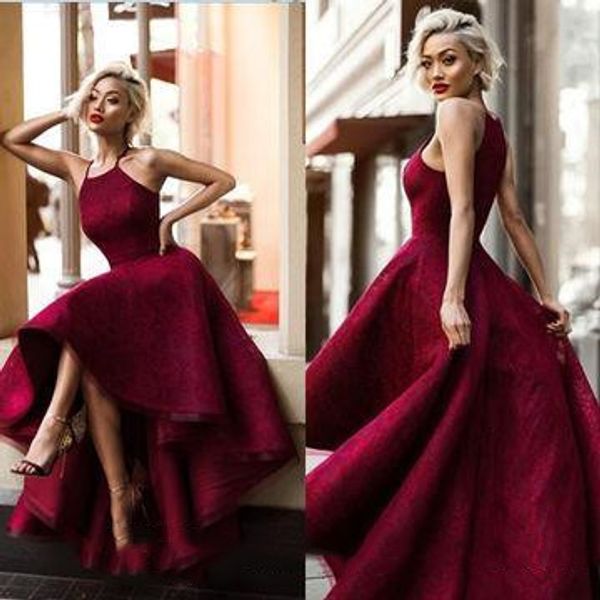long red ball gown halter sleeveless prom dresses 2019 yousef aljasmi hi-lo sweety lace runway fashion ladies formal tuxedo p081, Black
long red ball gown halter sleeveless prom dresses 2019 yousef aljasmi hi-lo sweety lace runway fashion ladies formal tuxedo p081, Black