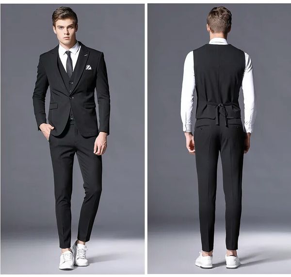 black men suits for wedding slim fit groom wedding tuxedo 3piece latest coat pants vest peaked laple costume homme men blazer jacket, Black;gray
black men suits for wedding slim fit groom wedding tuxedo 3piece latest coat pants vest peaked laple costume homme men blazer jacket, Black;gray