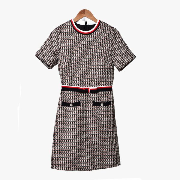 2019 fall winter short sleeve round neck plaid print tweed panelled bow buttons short mini dress women fashion dresses d2616009, Black;gray
2019 fall winter short sleeve round neck plaid print tweed panelled bow buttons short mini dress women fashion dresses d2616009, Black;gray