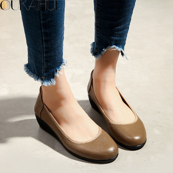 oukahui spring autumn handmade retro genuine leather flat shoes women 2019 ballet flats leather solid soft slip-on shoes woman, Black
oukahui spring autumn handmade retro genuine leather flat shoes women 2019 ballet flats leather solid soft slip-on shoes woman, Black