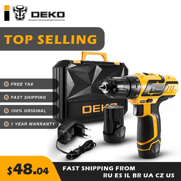 deko gcd10.8du3 10.8v cordless drill electric screwdriver engraver mini power with lithium-ion led light tax variable speed
deko gcd10.8du3 10.8v cordless drill electric screwdriver engraver mini power with lithium-ion led light tax variable speed