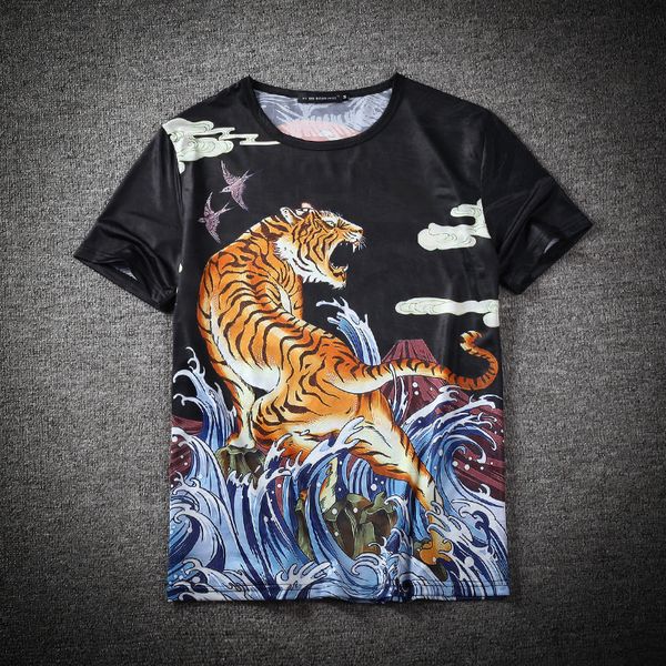 mens designer tiger t-shirt 3d animal printed jacquard short sleeve chinese style short sleeve summer creative clothes, White;black
mens designer tiger t-shirt 3d animal printed jacquard short sleeve chinese style short sleeve summer creative clothes, White;black