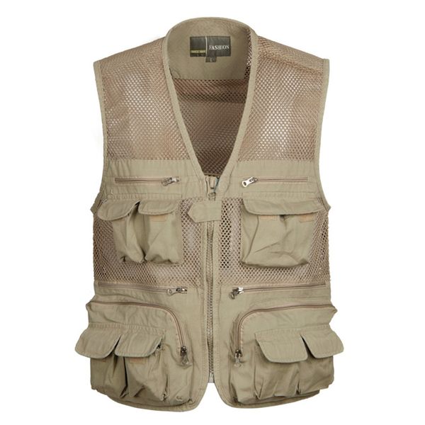 new men multi pocket vest outdoors travels mesh vest quick dry pgrapher vests jacket, Black;white
new men multi pocket vest outdoors travels mesh vest quick dry pgrapher vests jacket, Black;white