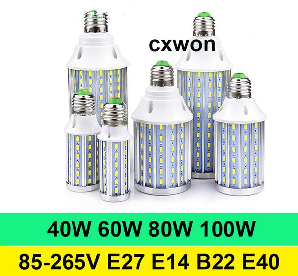 Super Bright LED Corn Light E40 E14 E27 B22 SMD5730 360° 85-265V Angle High Power 40W 60W 80W 100W Corn Lamp Bulb
Super Bright LED Corn Light E40 E14 E27 B22 SMD5730 360° 85-265V Angle High Power 40W 60W 80W 100W Corn Lamp Bulb