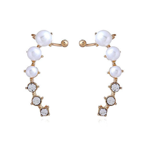 european and american fashion jewelry personality fashion ear nails long gold-plated pearl earrings, Golden
european and american fashion jewelry personality fashion ear nails long gold-plated pearl earrings, Golden