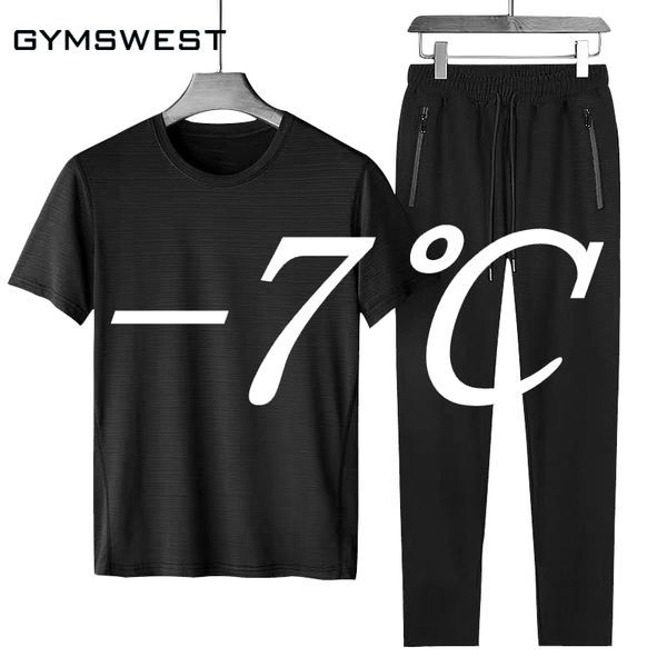new casual men tracksuit clothing summer men set fitness suit sporting suits short sleeve t shirt pants quick drying 2 piece set, Gray
new casual men tracksuit clothing summer men set fitness suit sporting suits short sleeve t shirt pants quick drying 2 piece set, Gray