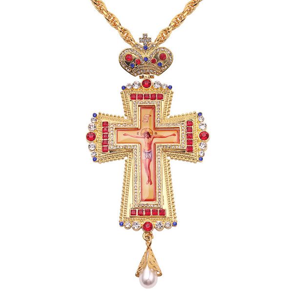 gold pectoral cross christian church colden priest crucifix orthodox baptism gift religious icons, Silver
gold pectoral cross christian church colden priest crucifix orthodox baptism gift religious icons, Silver