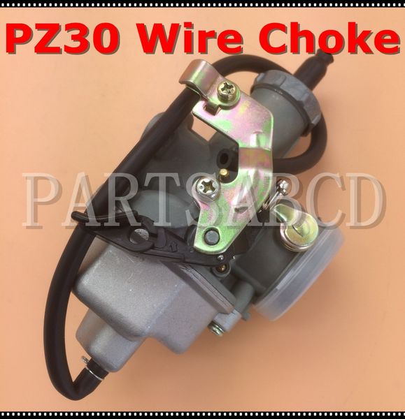 

30mm carb carburator for taotao sunl jcl quad 4 stroke pz30 200cc 250cc chinese atv dirt bike w/cable choke lever