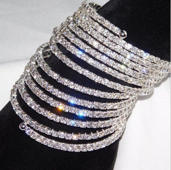 10rows bridal wedding bangles gold color and silver plated clear crystal rhinestone stretch bangle bracelet for women, Golden;silver
10rows bridal wedding bangles gold color and silver plated clear crystal rhinestone stretch bangle bracelet for women, Golden;silver