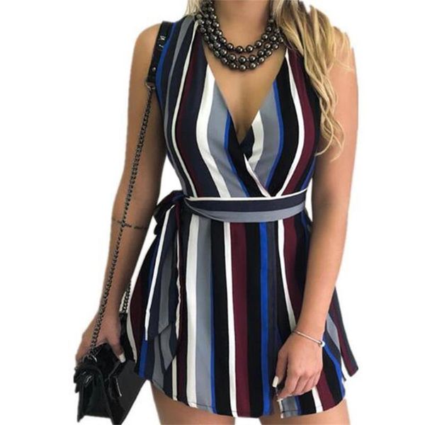 Summer Metropolitan Fashion V Collar Print Belted Dress Sleeveless Striped Dress Hot Sale Irregular Women V-neck Sexy Dress
Summer Metropolitan Fashion V Collar Print Belted Dress Sleeveless Striped Dress Hot Sale Irregular Women V-neck Sexy Dress