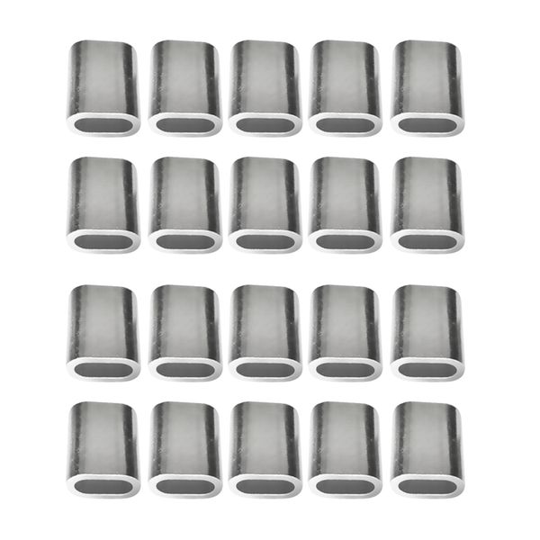 20x aluminium steel wire rope cable ferrules crimping loop sleeves 5mm 6mm 
20x aluminium steel wire rope cable ferrules crimping loop sleeves 5mm 6mm