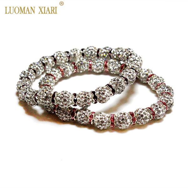 wholesale top white zircon clay ball & pink purple rhinestone bracelets bangles for women elasticity jewelry gift 20cm, Black
wholesale top white zircon clay ball & pink purple rhinestone bracelets bangles for women elasticity jewelry gift 20cm, Black