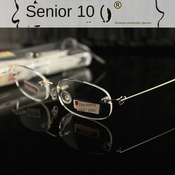 frameless myopia coated resin sheet myopia glasses finished temporary glasses 815, Silver 
frameless myopia coated resin sheet myopia glasses finished temporary glasses 815, Silver