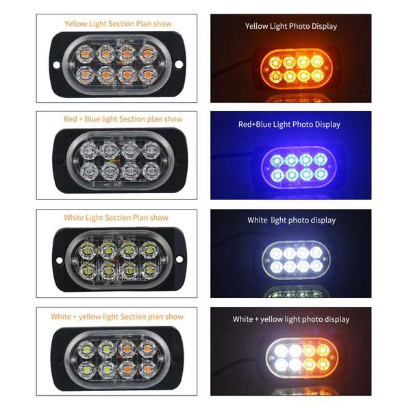 1pcs 8 led ultra-thin strobe light signaldaytime running lights motorcycle side light red blue white amber truck warning
1pcs 8 led ultra-thin strobe light signaldaytime running lights motorcycle side light red blue white amber truck warning