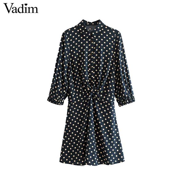 vadim women elegant dot shirt dress bow pleated design elastic waist three quarter sleeve office wear knee length dresses qc707, Black;gray
vadim women elegant dot shirt dress bow pleated design elastic waist three quarter sleeve office wear knee length dresses qc707, Black;gray