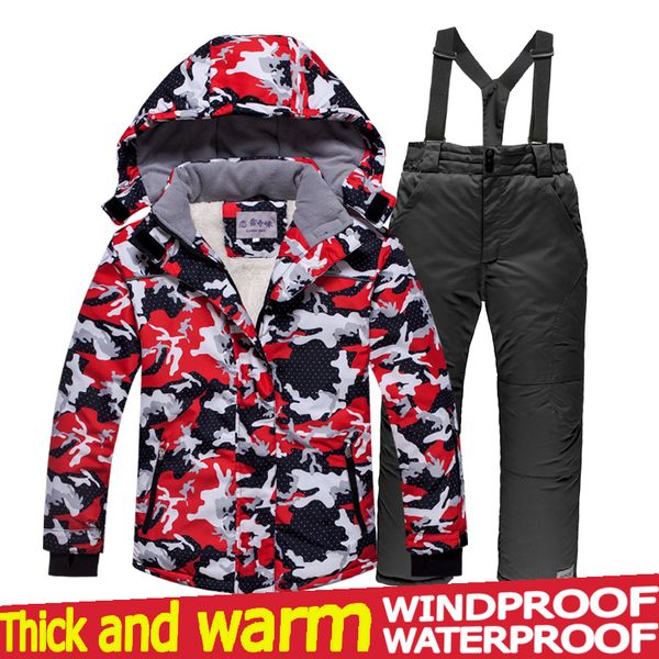 2020 brand boys/girls ski suit waterproof pants+jacket set winter sports thickened clothes children's ski suits, Blue
2020 brand boys/girls ski suit waterproof pants+jacket set winter sports thickened clothes children's ski suits, Blue