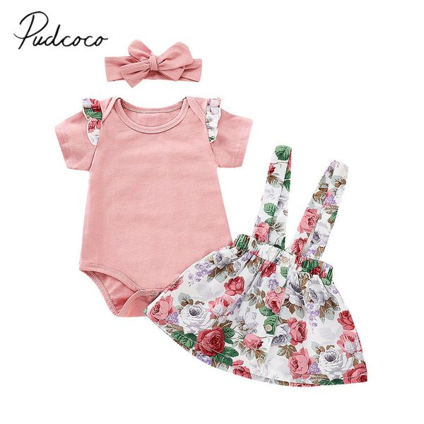 2019 Brand New Newborn Infant Kids Baby Girls Clothes 3PCS Sets Pink Romper Floral Overall Dress Headband Summer Outfits 0-24M
2019 Brand New Newborn Infant Kids Baby Girls Clothes 3PCS Sets Pink Romper Floral Overall Dress Headband Summer Outfits 0-24M