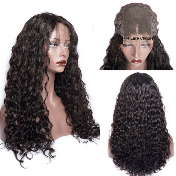 water wave human hair wigs 4*4 lace closure brazilian virgin pre plucked natural hairline black color hair wigs for black women angelawigs, Black;brown
water wave human hair wigs 4*4 lace closure brazilian virgin pre plucked natural hairline black color hair wigs for black women angelawigs, Black;brown