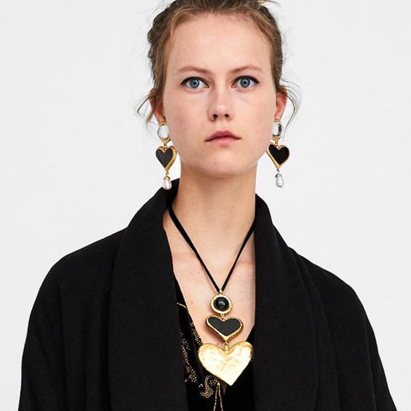 designer jewelry necklace double large heart pendant necklace sweater necklace for women hot fashion, Silver
designer jewelry necklace double large heart pendant necklace sweater necklace for women hot fashion, Silver