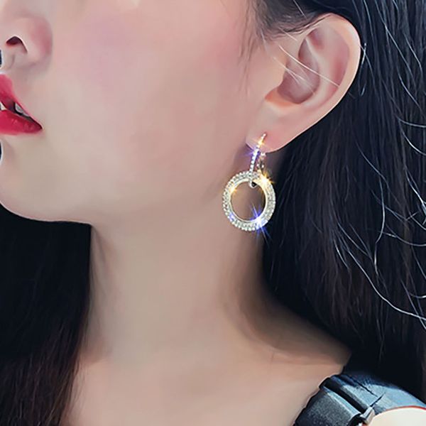 925 sterling silver pin earrings 2020 for women korean fashion zircon crystal trendy geometric circle earrings jewelry gifts
925 sterling silver pin earrings 2020 for women korean fashion zircon crystal trendy geometric circle earrings jewelry gifts