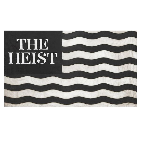 the heist stripe flag 3x5 ft banner 100d 150x90cm polyester brass grommets custom flag, ing