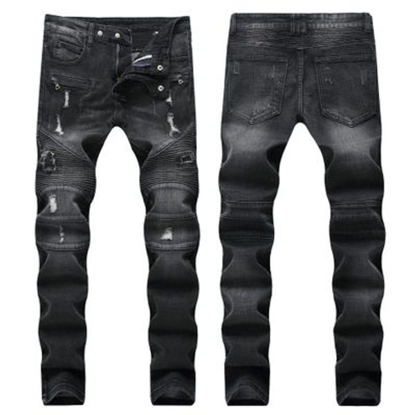 2019 мужские рваные синие джинсы slim fit мотоцикл байкер деним для мужчин модельер хип-хоп мужские джинсы хорошо, Blue
2019 мужские рваные синие джинсы slim fit мотоцикл байкер деним для мужчин модельер хип-хоп мужские джинсы хорошо, Blue