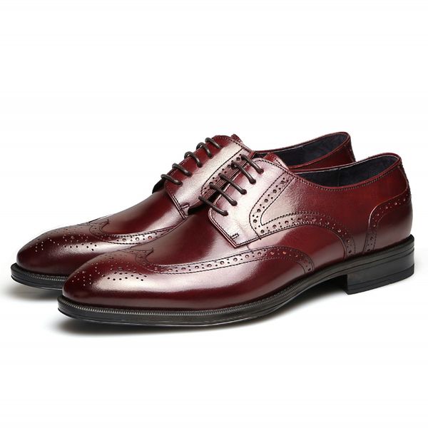 fashion pinted toe man formal dress shoes genuine leather breathable footwear vintage carved men's handmade oxfords js-a0094, Black
fashion pinted toe man formal dress shoes genuine leather breathable footwear vintage carved men's handmade oxfords js-a0094, Black
