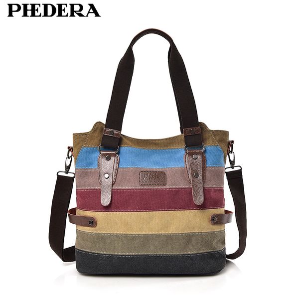 new fashion rainbow women shoulder bags canvas casual female handbags striped ladies bag women purse 2019 y190619
new fashion rainbow women shoulder bags canvas casual female handbags striped ladies bag women purse 2019 y190619