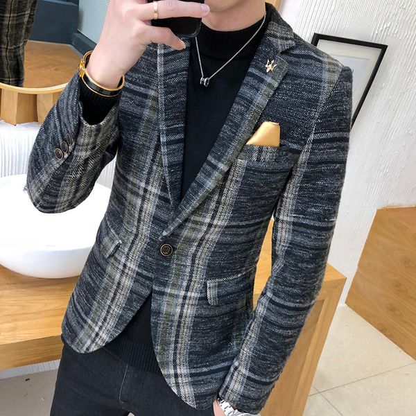2019 business men's suit spring and summer fashion print nightclub stage host casual slim single button suit jacket, White;black
2019 business men's suit spring and summer fashion print nightclub stage host casual slim single button suit jacket, White;black